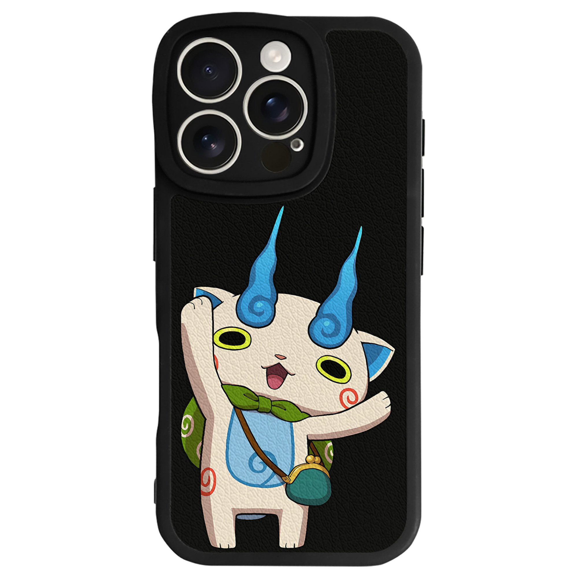（画像用） 妖怪ウォッチ Yo-kai Watch 【iPhone 16シリーズ対応】シリコンスマホケース（レザー調） 材質：シリコン